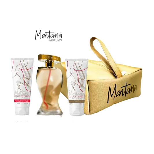 Montana - Suggestion Eau D'or - EDP 100ml + Lait Parfumée 100ml + Gel Douche 100ml