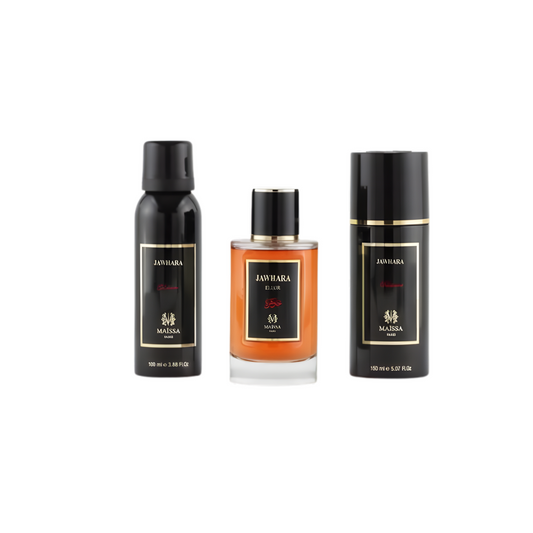 Maissa Coffret Jawhara 100ml+Déo 150ml+Gel 150ml