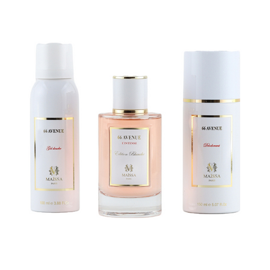 Maïssa - Coffret 66 AVENUE - Eau de Parfum 100ml + Déodorant 150ml + Gel Douche 100ml