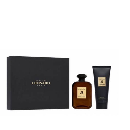 Leonard - Cuir Ambre - Coffret Eau de Parfum 100ml + Gel Douche 100ml