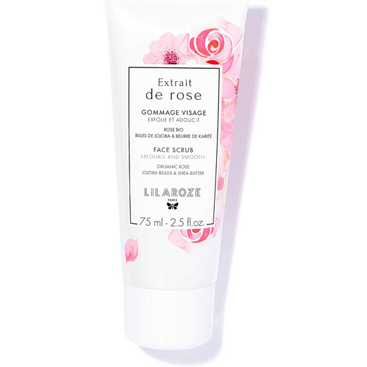 Lilaroze Paris - Gommage Visage Extrait de Rose Exfolie et Adoucit