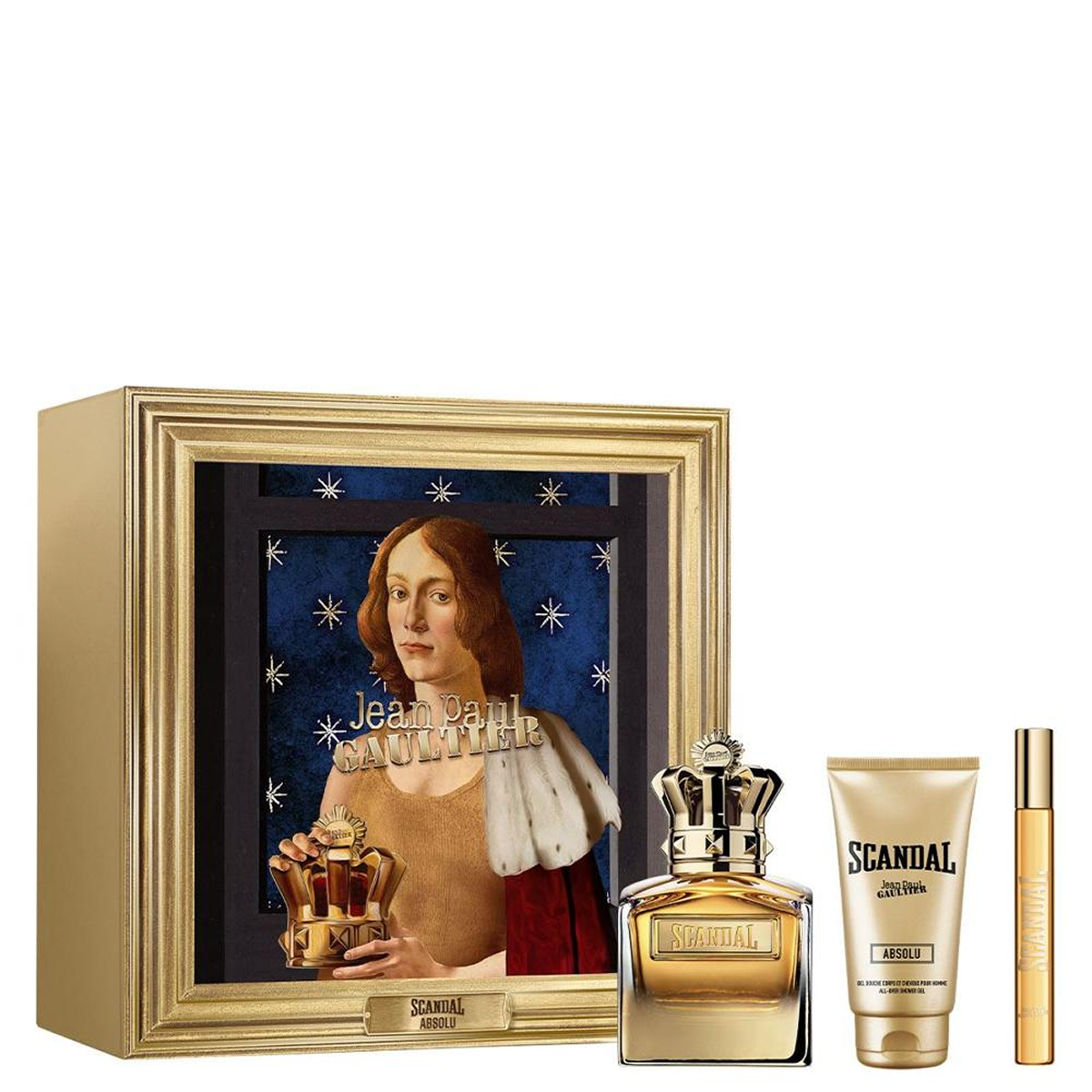 Jean Paul Gaultier - Scandal pour homme Absolu Parfum 100ml + Gel Douche 75ml + Travel 10ml