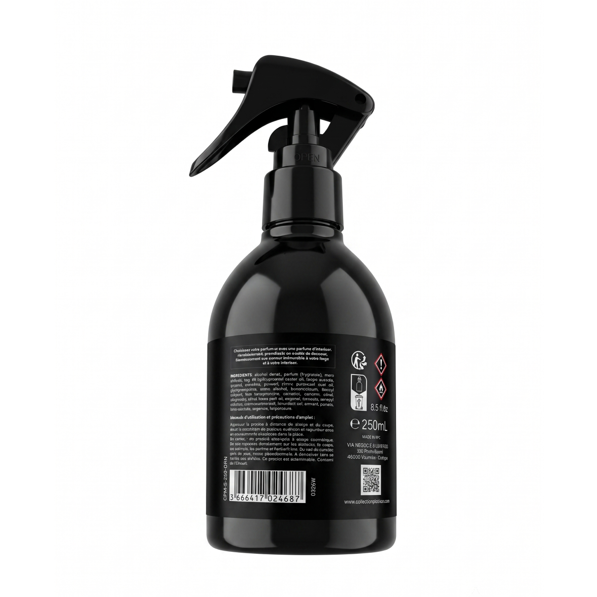 Collection Platinium - Orange Neroli- Spray D'Intérieur Parfum D'ambiance