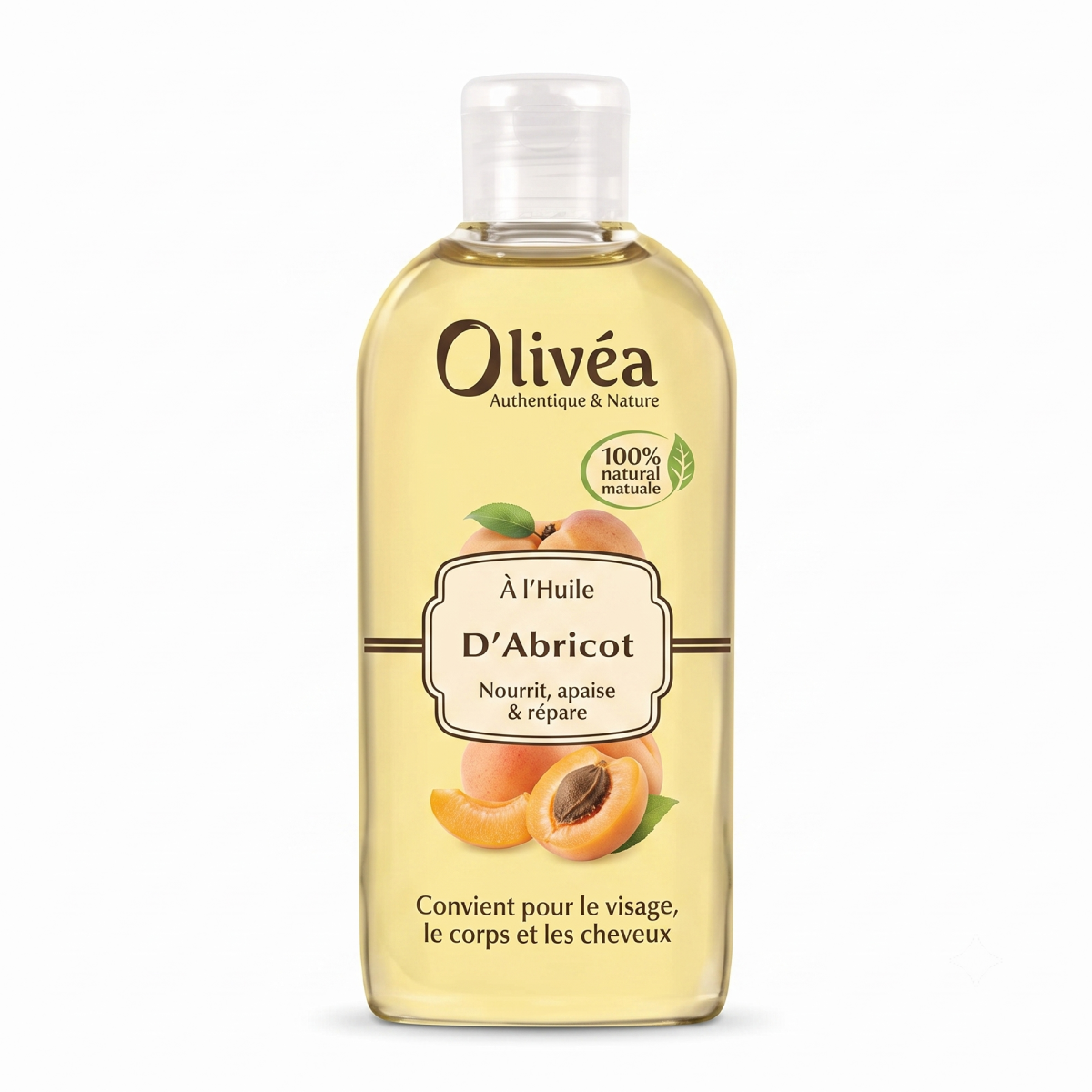 Olivéa - Huile d'Abricot - Huile pour Visage , Corps & Cheveux