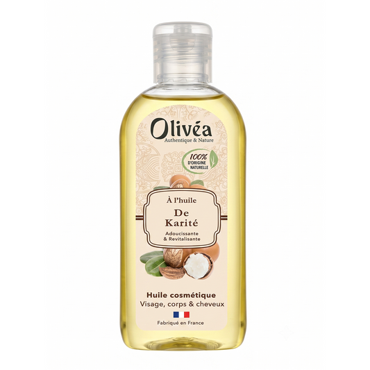 Olivéa - Huile de Karité Adoucissante & Revitalisante - Huile pour Visage, Corps & Cheveux