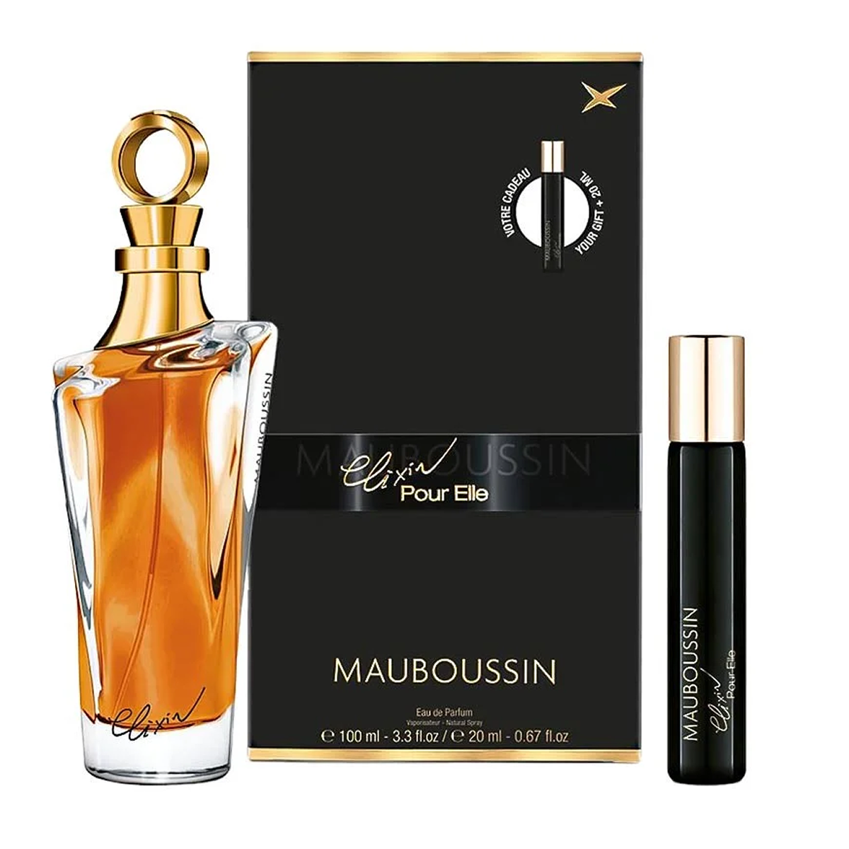 Mauboussin - Coffret Elixir Pour Elle - 100ml + 20ml Eau de Parfum pour Femme