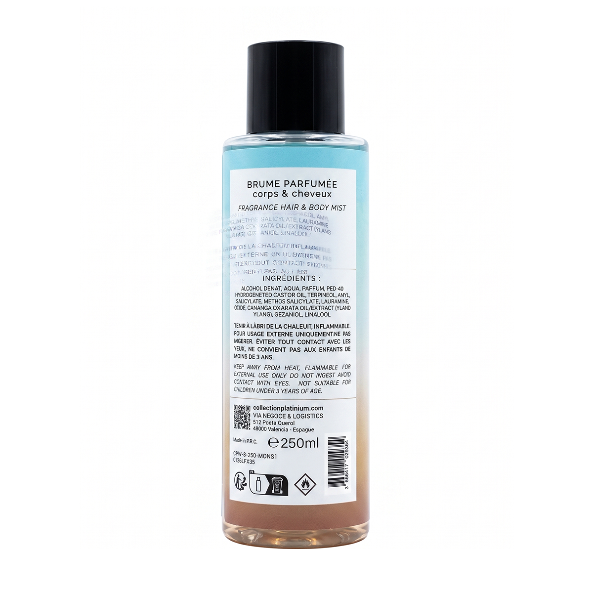 Collection Platinium - Monoï Sucré - Brume Parfumée