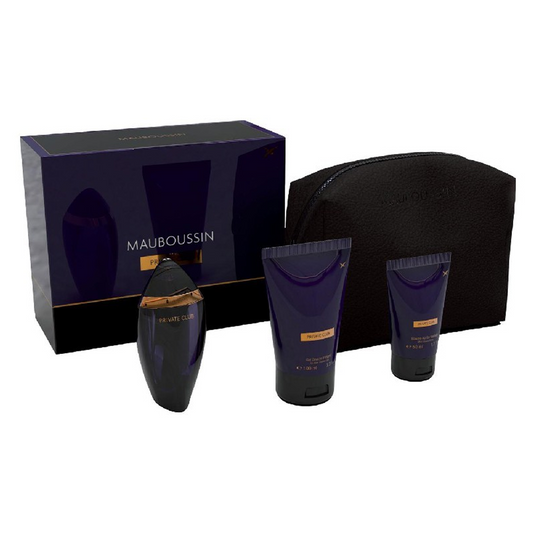 Mauboussin - Private Club - Coffret Eau de Parfum, Gel Douche, Baume Après-Rasage & Trousse