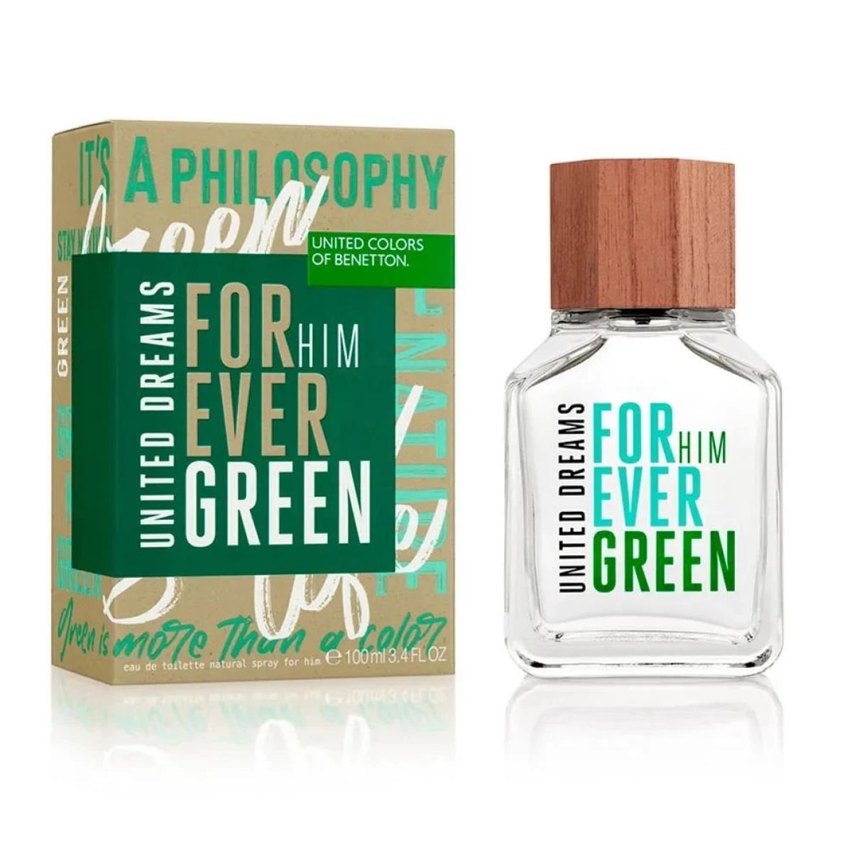 Benetton - United Dreams Forever Green - Eau de Toilette pour Homme