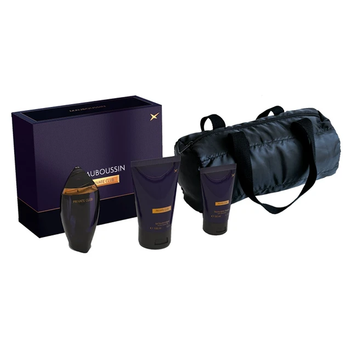 Mauboussin - Private Club - Coffret Eau de Parfum, Après-Rasage, Gel Douche & Sac