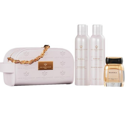 Gris Montaigne - Trousse Manuka Extrait de Parfum 80ml + Déo 150ml + Mousse Douche 150ml