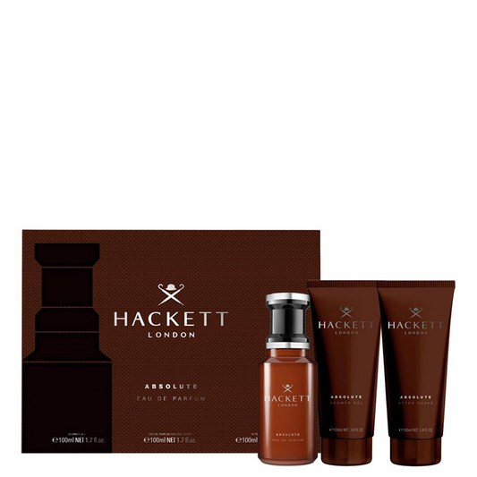 Hackett - Absolute - Coffret Parfum 100ml + Gel Douche 100ml + Gel Douche 100ml