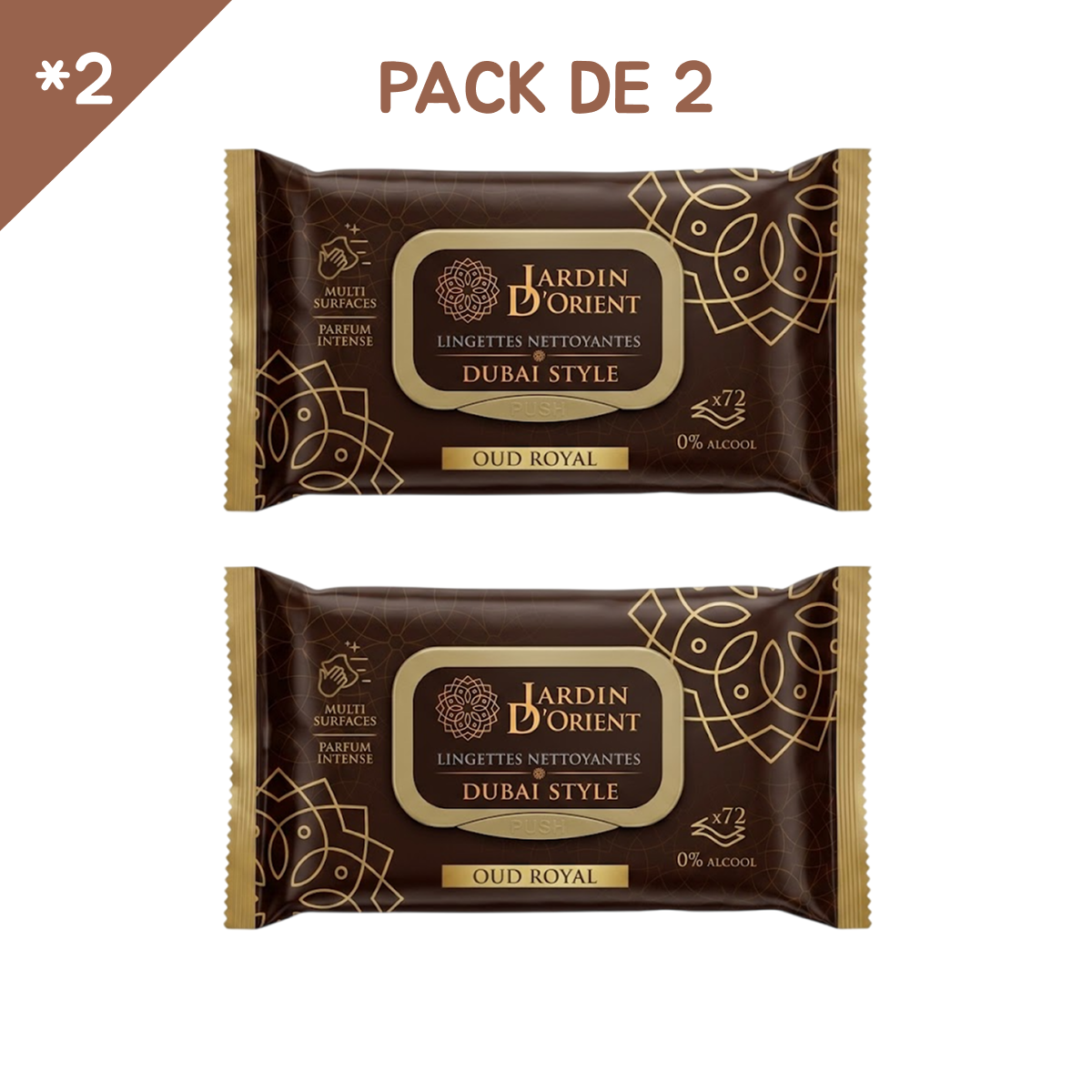 Jardin d'Orient - Oud Royal - Lingettes Nettoyantes