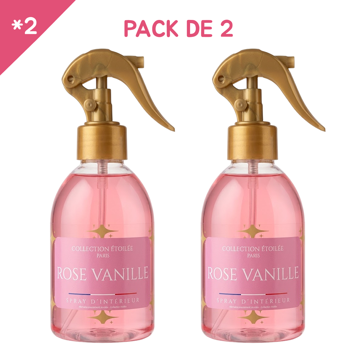 Collection Étoilée - Rose Vanille - Spray d'Intérieur