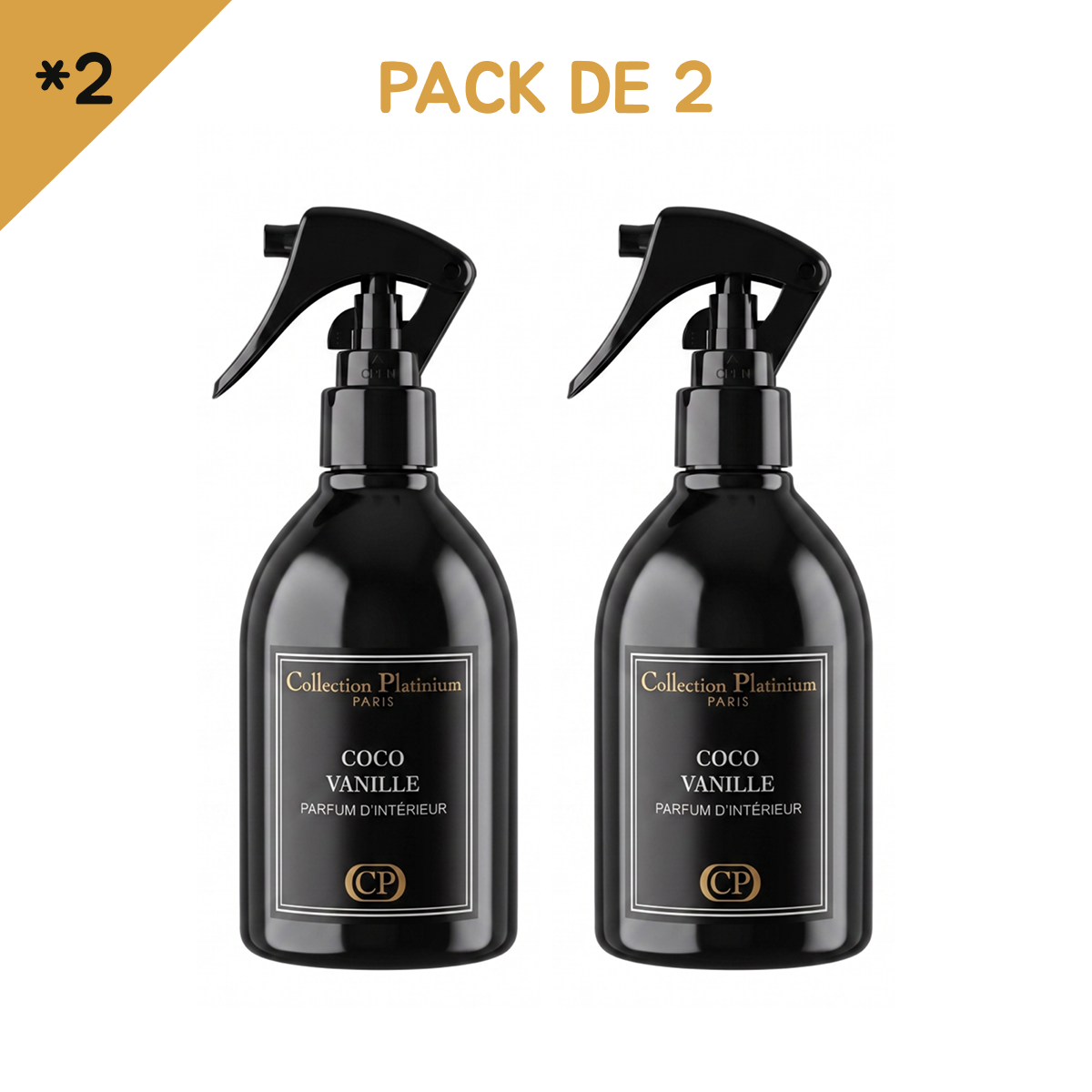 Collection Platinium - Coco Vanille - Spray D'Intérieur Parfum D'ambiance