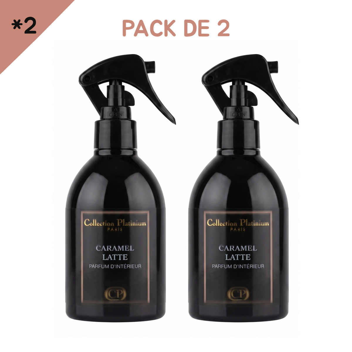 Collection Platinium - Caramel Latte - Spray D'Intérieur Parfum D'ambiance