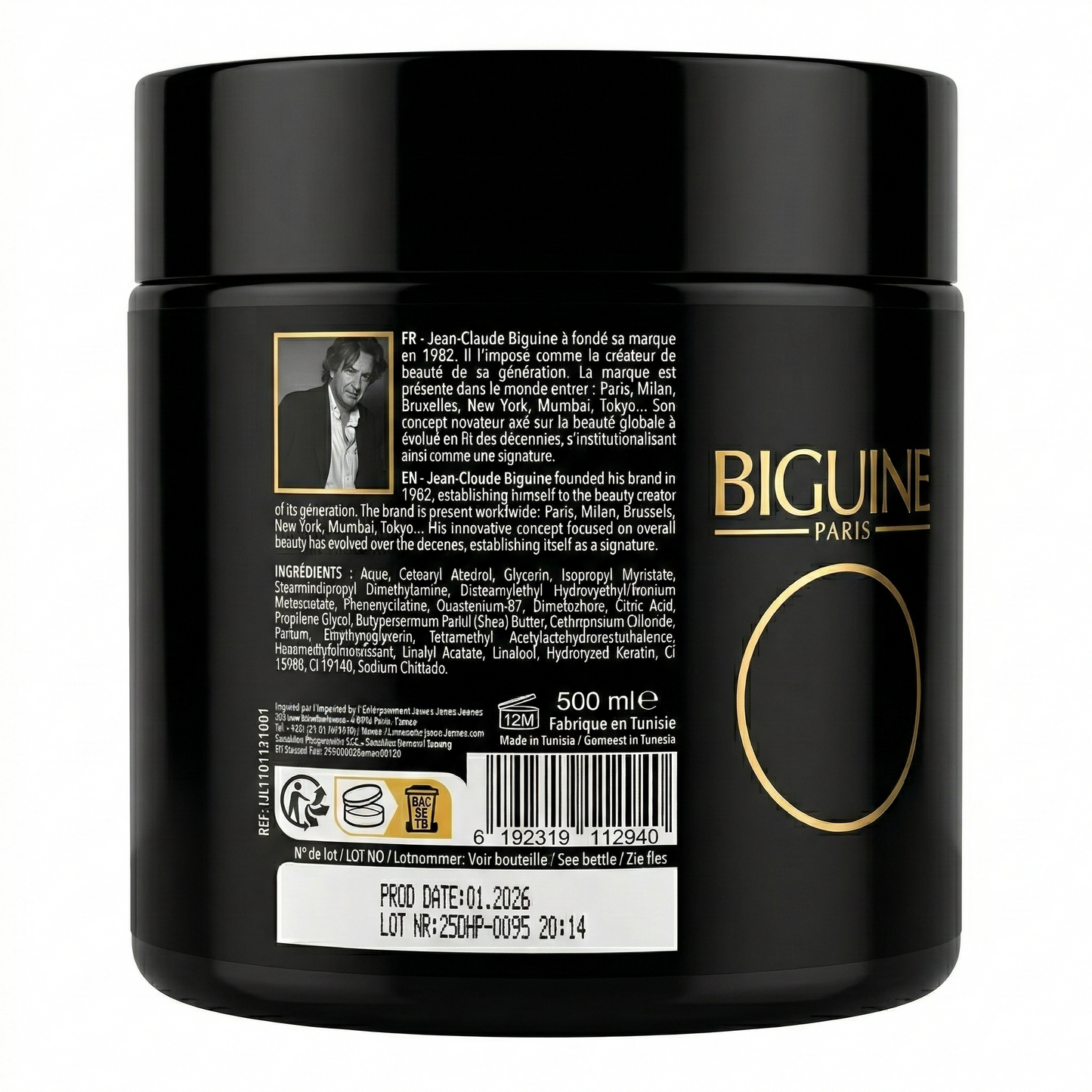 Biguine Paris - Masque Pro Kératine Cheveux Secs Affaiblis