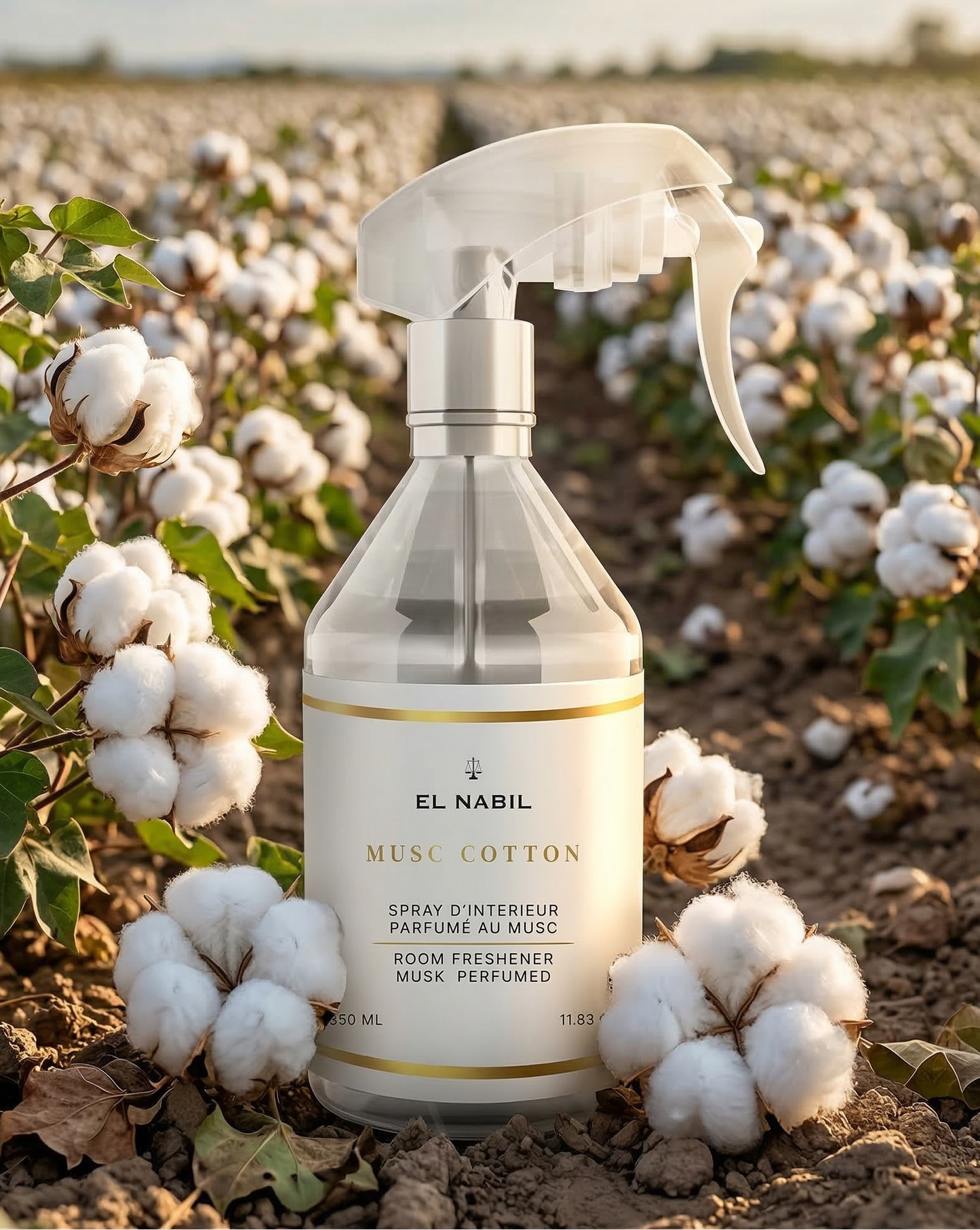 el Nabil - Musc Cotton - Spray D'intérieur Parfum D'ambiance