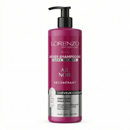 Lorenzo Professional - Ail Noir - Aprés-Shampooing Cheveux Cassants