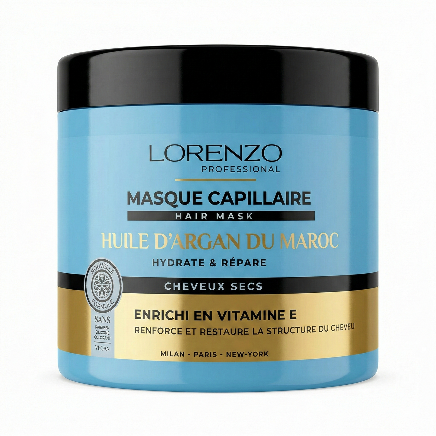 Lorenzo Professional - Masque Capillaire a l'Huile d'Argan Du Maroc