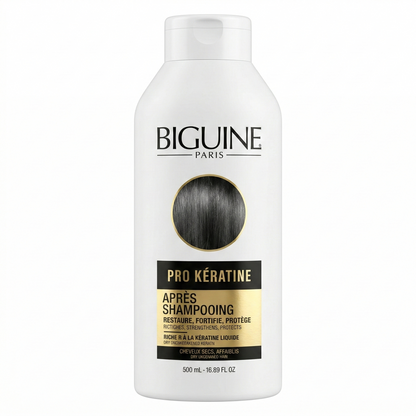 Biguine Paris - Pro Keratine - Apres-Shampooing Cheveux Secs Affaiblis