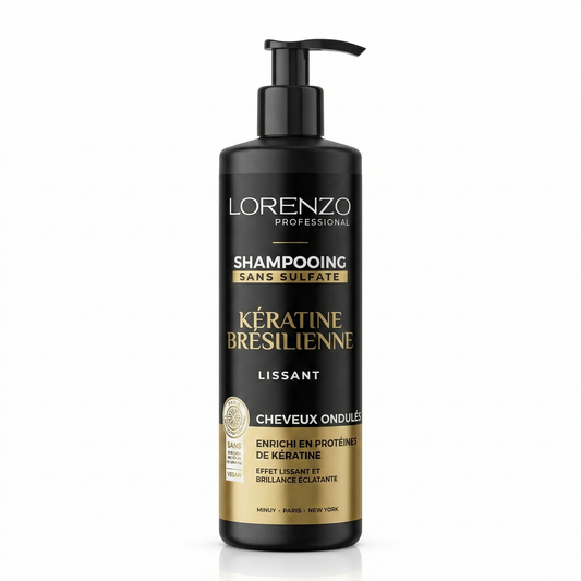 Lorenzo Professional - Shampooing Sans Sulfate a la Kératine Brésilienne