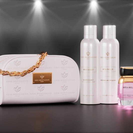 Kits de cosmétiques Trousse Mya Belle Extrait de Parfum + Déo 150ml + Mousse Douche 150ml de la marque Gris Montaigne mixte 80ml