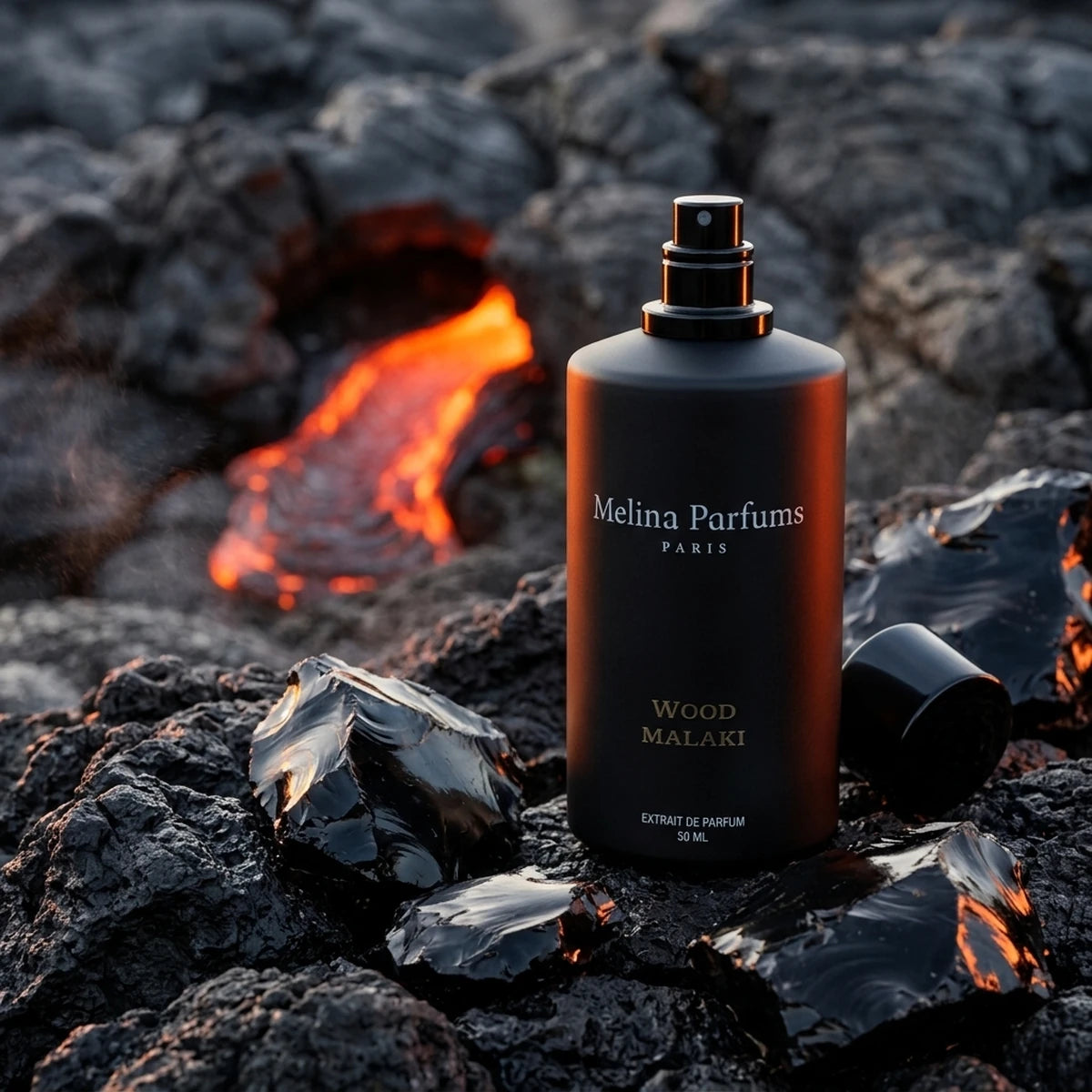 Melina Parfums - Wood Malaki Édition L’Obsidienne - Extrait de Parfum Mixte
