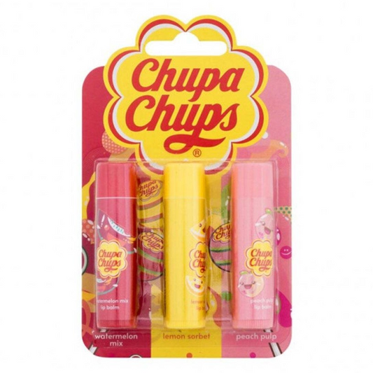 Chupa Chups - Watermelon Mix + Lemon Sorbet + Peach Pulp - Lip Balm