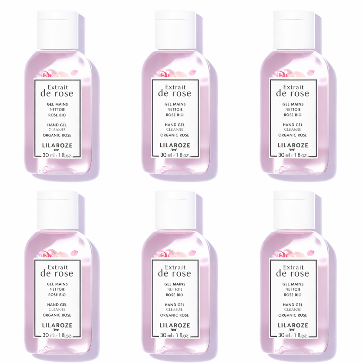 Lilaroze Paris - Gel Mains Nettoyant Extrait de Rose