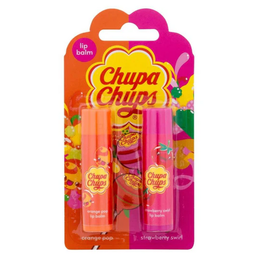 Chupa Chups - Orange Pop & Strawberry Swirl - Lip Balm