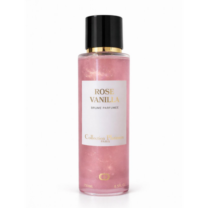 Collection Platinium - Rose Vanilla - Brume Parfumée pailletée