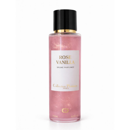 Collection Platinium - Rose Vanilla - Brume Parfumée pailletée