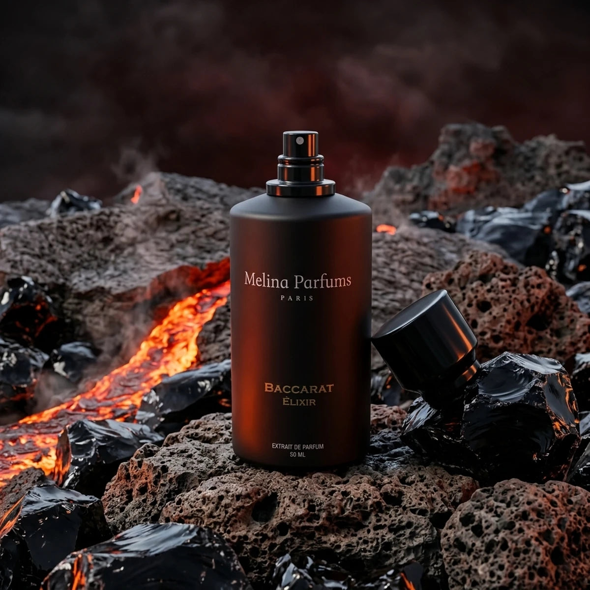 Melina Parfums - Baccarat Elixir Édition L’Obsidienne - Extrait de Parfum Mixte