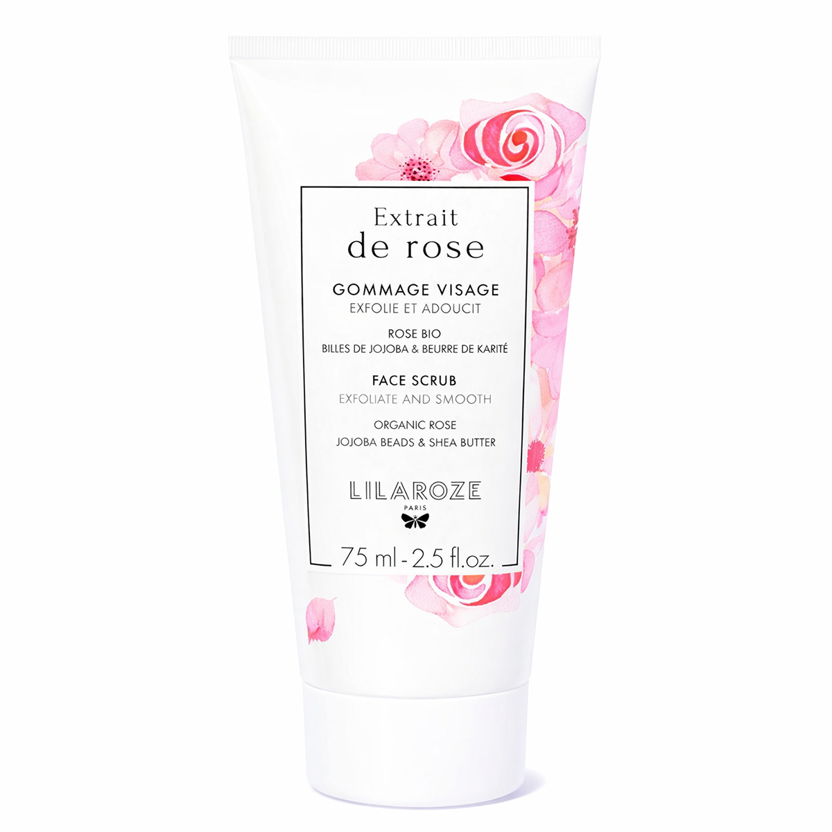 Lilaroze Paris - Gommage Visage Extrait de Rose Exfolie et Adoucit