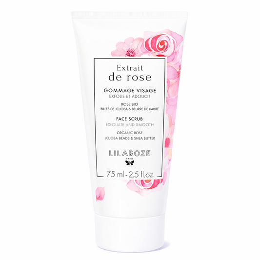 Lilaroze Paris - Gommage Visage Extrait de Rose Exfolie et Adoucit