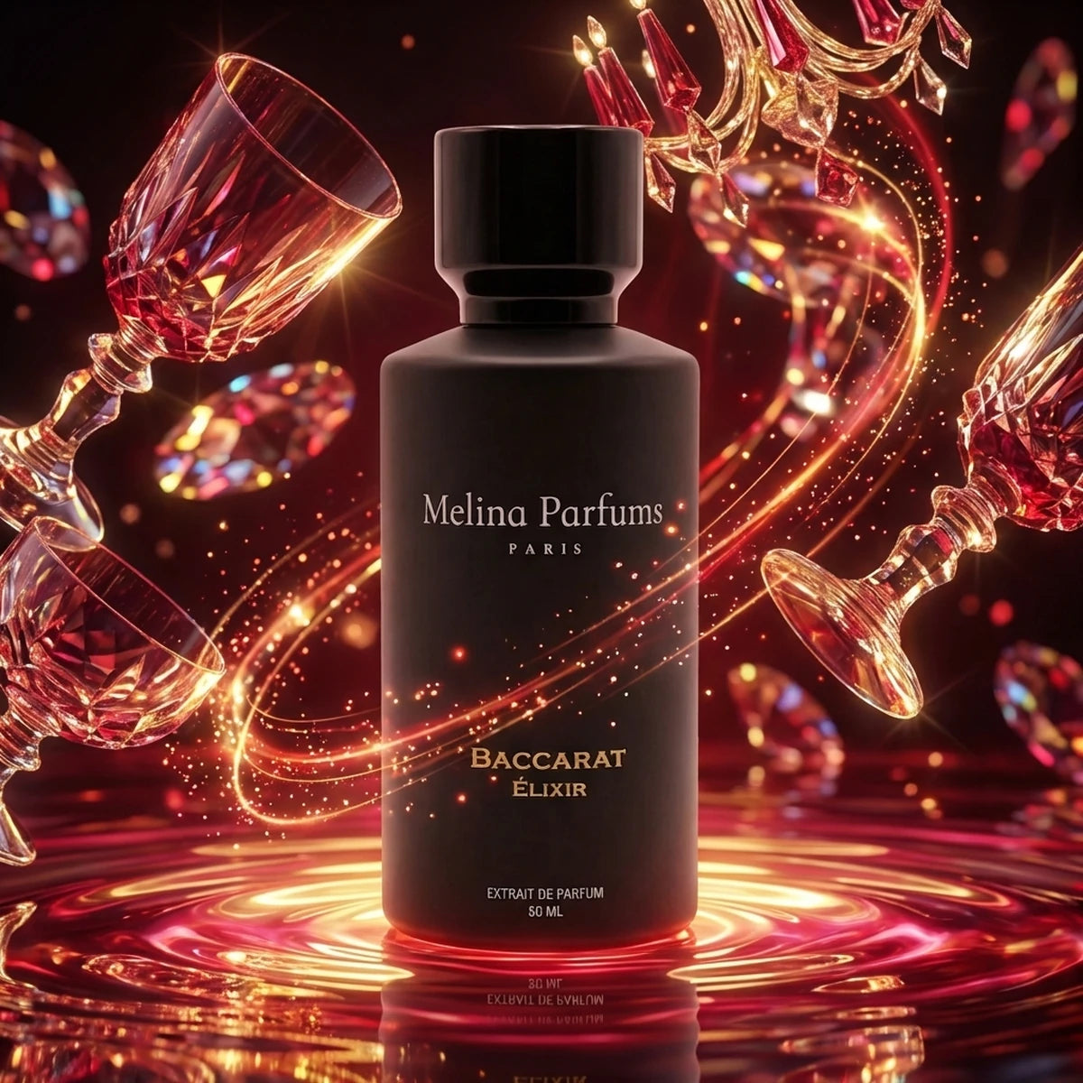 Melina Parfums - Baccarat Elixir Édition L’Obsidienne - Extrait de Parfum Mixte