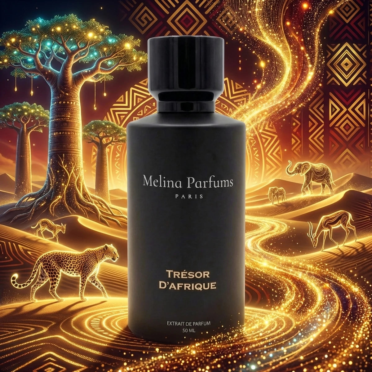 Melina Parfums - Trésor D'afrique Édition L’Obsidienne - Extrait de Parfum pour homme