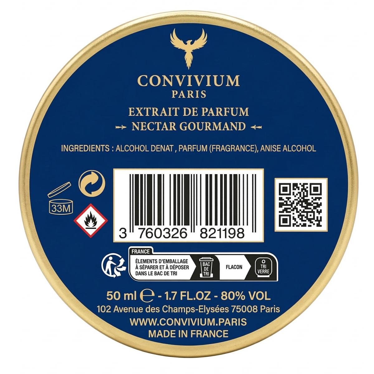 Convivium Paris - Nectar Gourmand - Extrait de Parfum Mixte