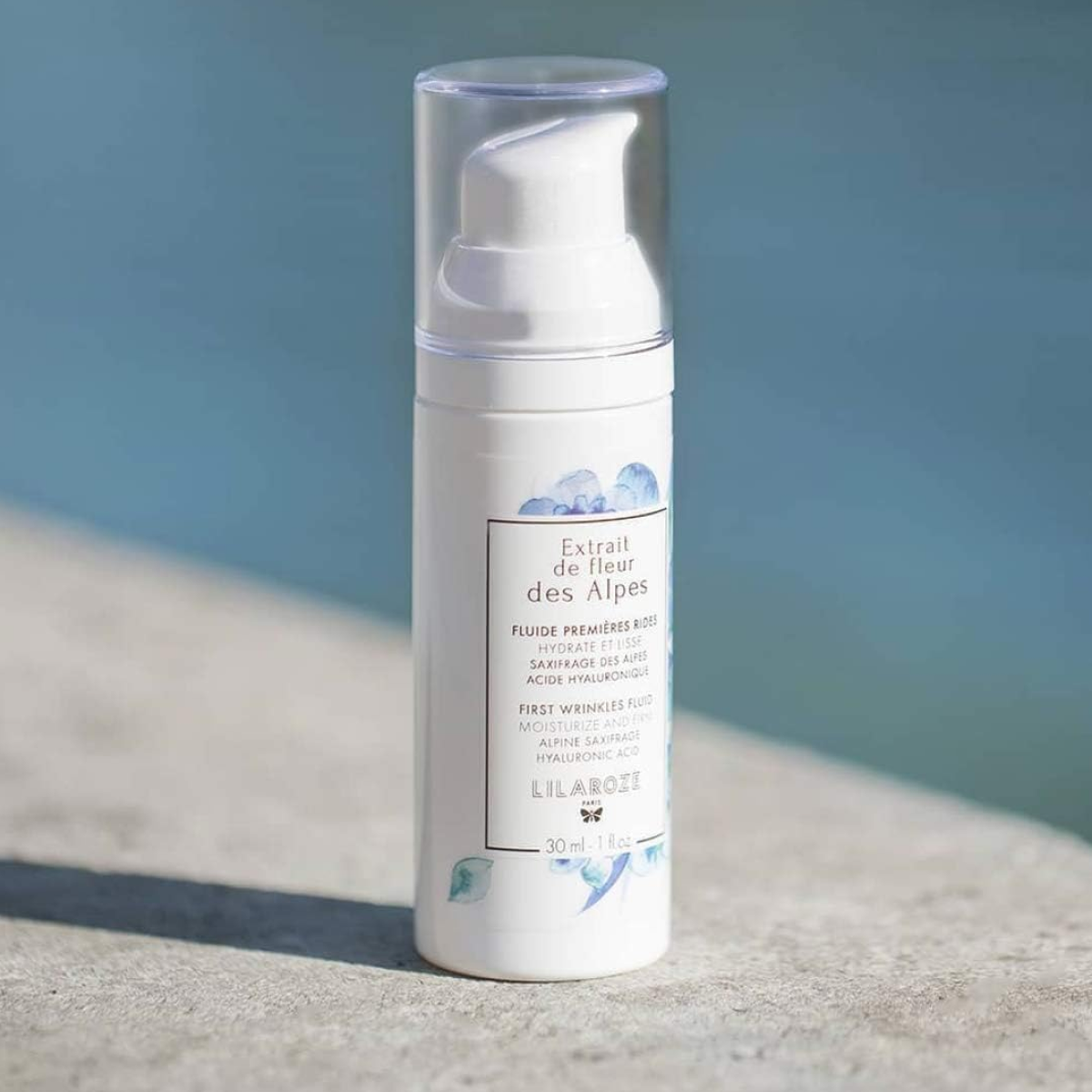 Lilaroze Paris -  Fluide Première Rides Extrait de Fleur Des Alpes Hydrate et Lisse Acide Hyaluronique