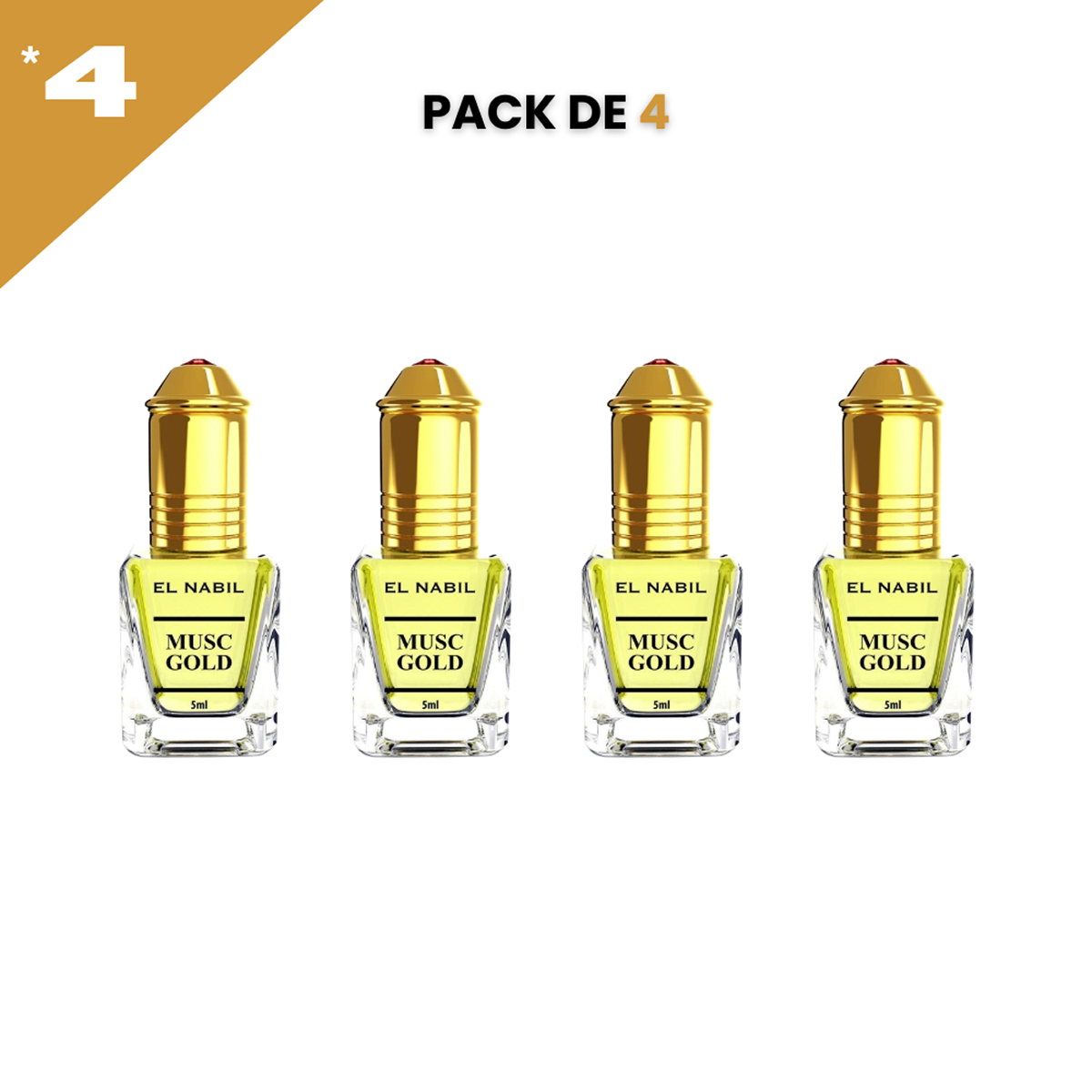 el Nabil - Musc Gold - Parfum Concentré Sans Alcool