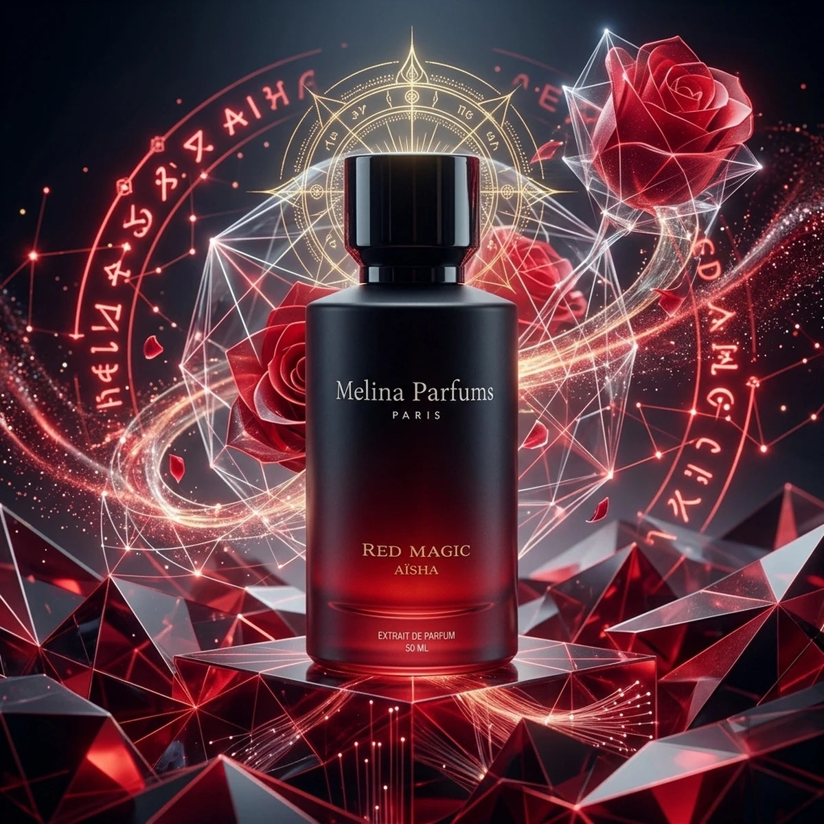 Melina Parfums - Red Magic Aïcha Édition L’Obsidienne - Extrait de Parfum Mixte