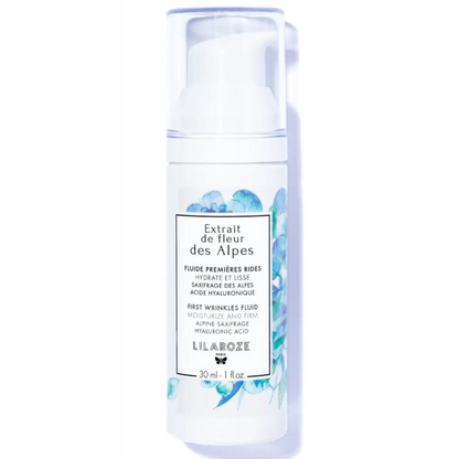 Lilaroze Paris -  Fluide Première Rides Extrait de Fleur Des Alpes Hydrate et Lisse Acide Hyaluronique