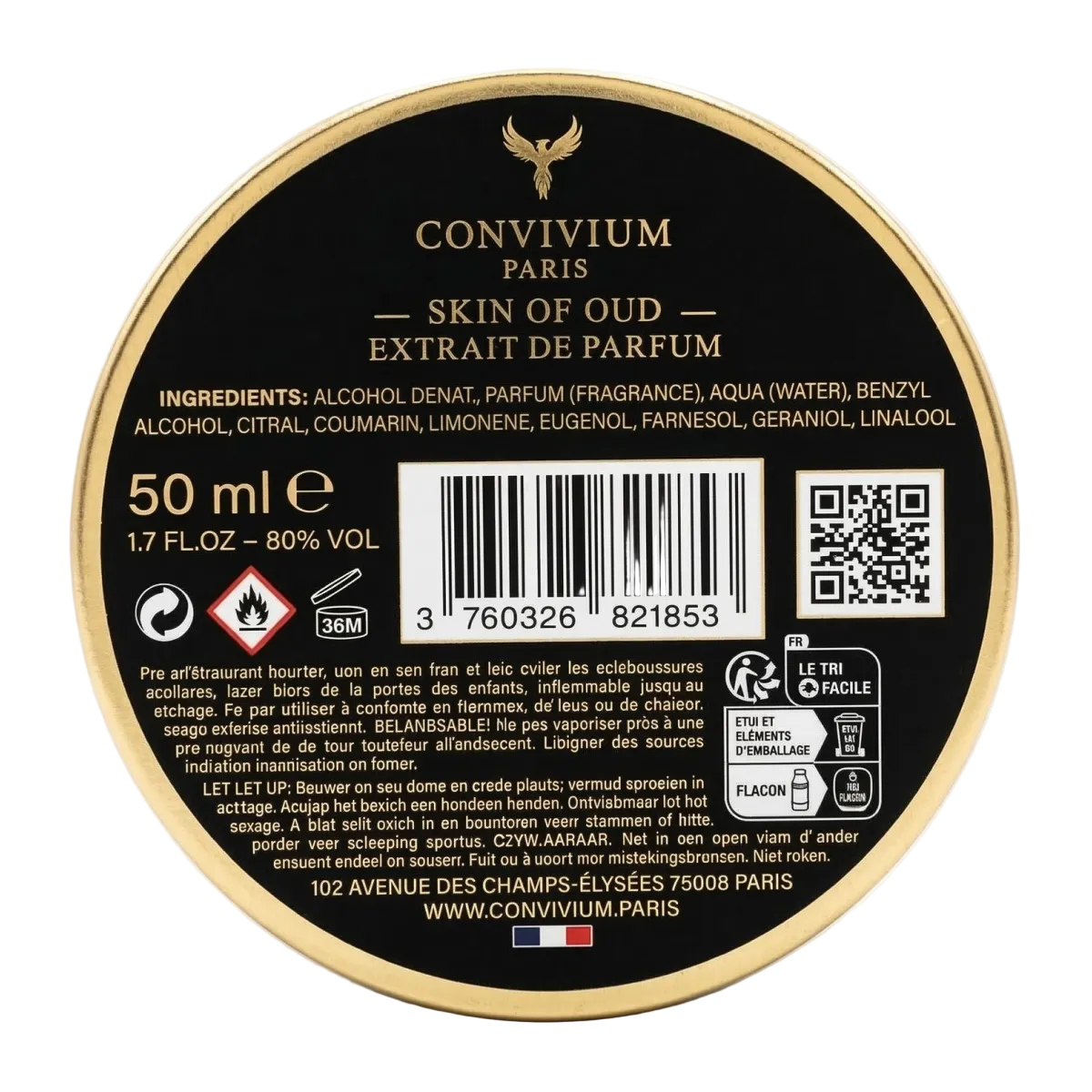 Convivium Paris - Skin of Oud - Extrait de Parfum Mixte