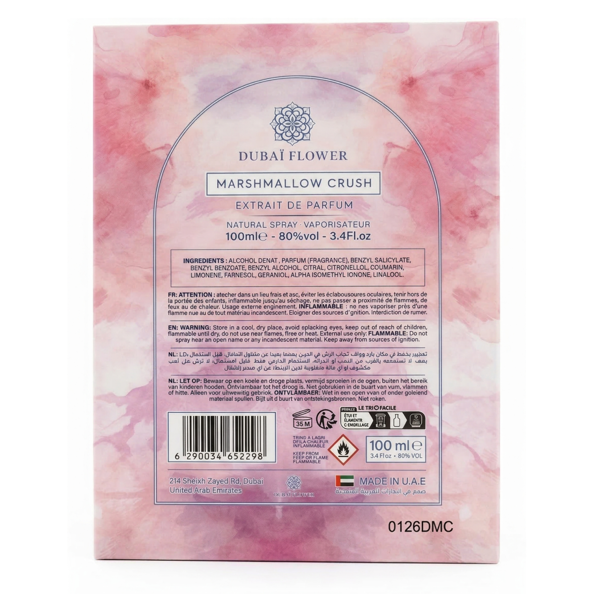 Dubaï Flower - Marshmallow Crush - Extrait de Parfum Mixte