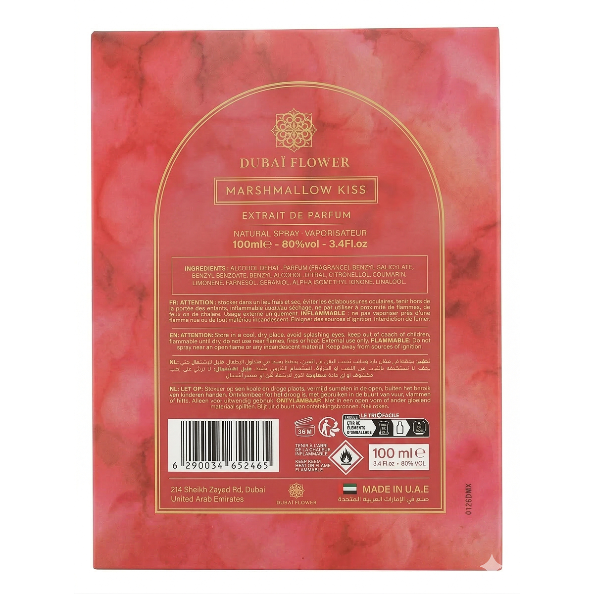 Dubaï Flower - Marshmallow KIss - Extrait de Parfum Mixte