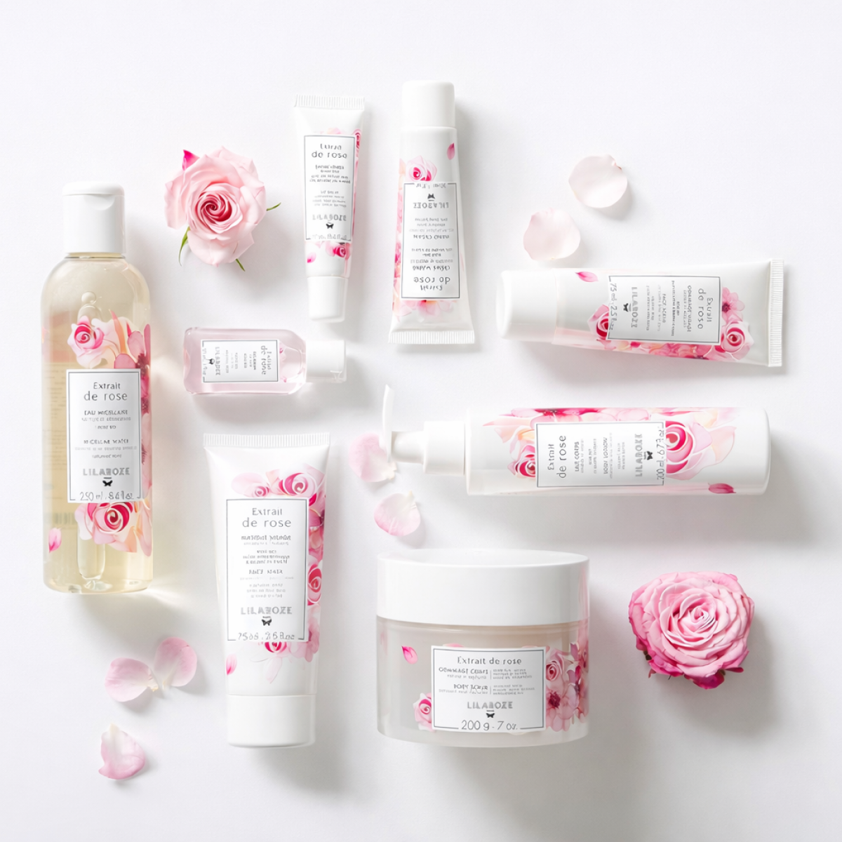 Lilaroze Paris - Gommage Visage Extrait de Rose Exfolie et Adoucit