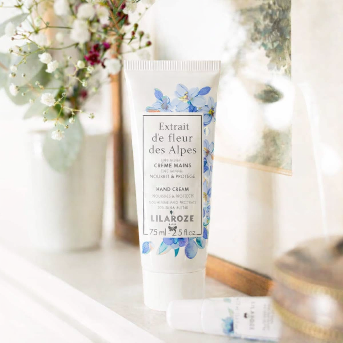 Lilaroze Paris - Crème Mains Extrait de Fleur Des Alpes Nourrit et Protège