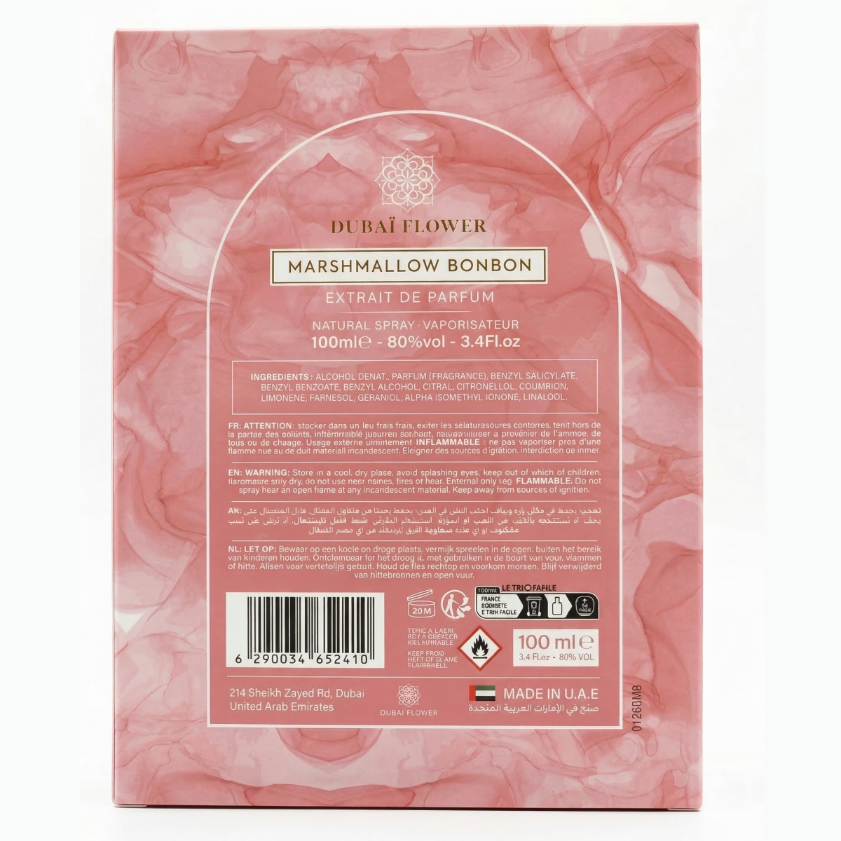 Dubaï Flower - Marshmallow Bonbon - Extrait de Parfum Mixte