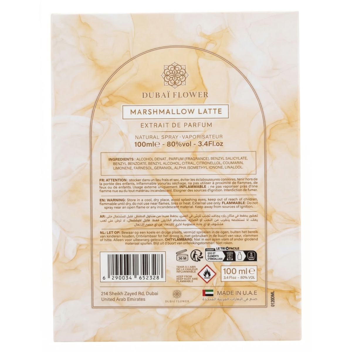 Dubaï Flower - Marshmallow Latte - Extrait de Parfum Mixte